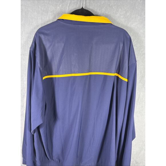 Under Armour All Season Gear 4XL Mens Full Zip Training Jacket NAVY & YELLOW - Picture 7 of 7